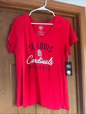 47 St. Louis Cardinals Red V-Neck Team Tee